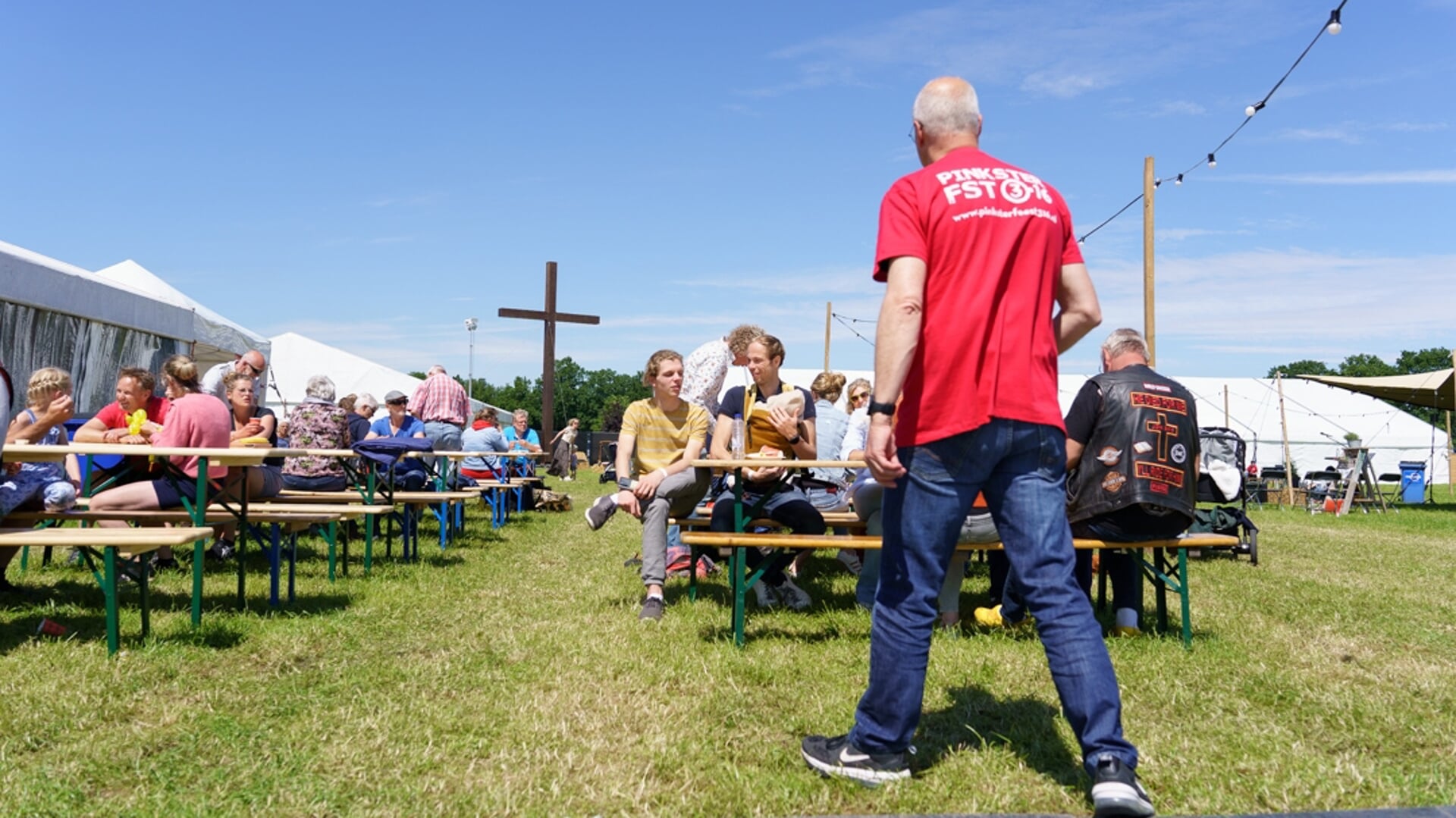 Pinksterfeest 316 vorig jaar. 'Je deelt al snel lief en leed met elkaar en het voelt alsof je familie wordt.’