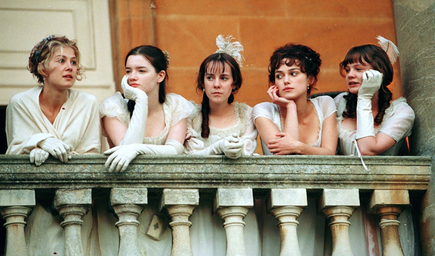 De vijf zussen Bennet in de verfilming van Pride & Prejudice uit 2005.