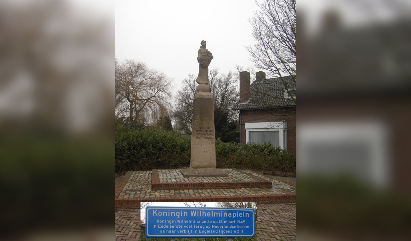 Monument voor koningin Wilhelmina in Eede.