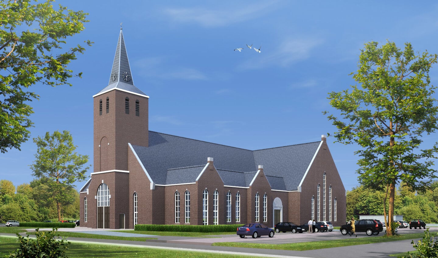 De hersteld-hervormde kerk in Lunteren.