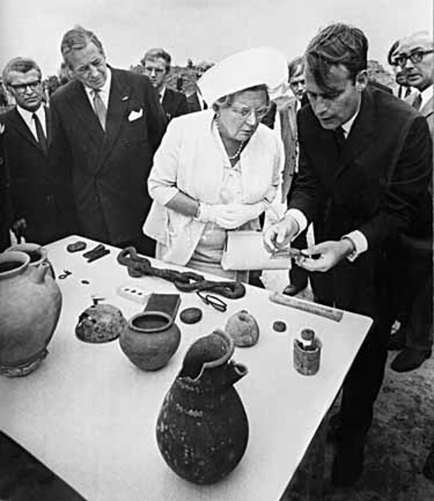 Koningin Juliana bezocht Dorestad in 1969.
