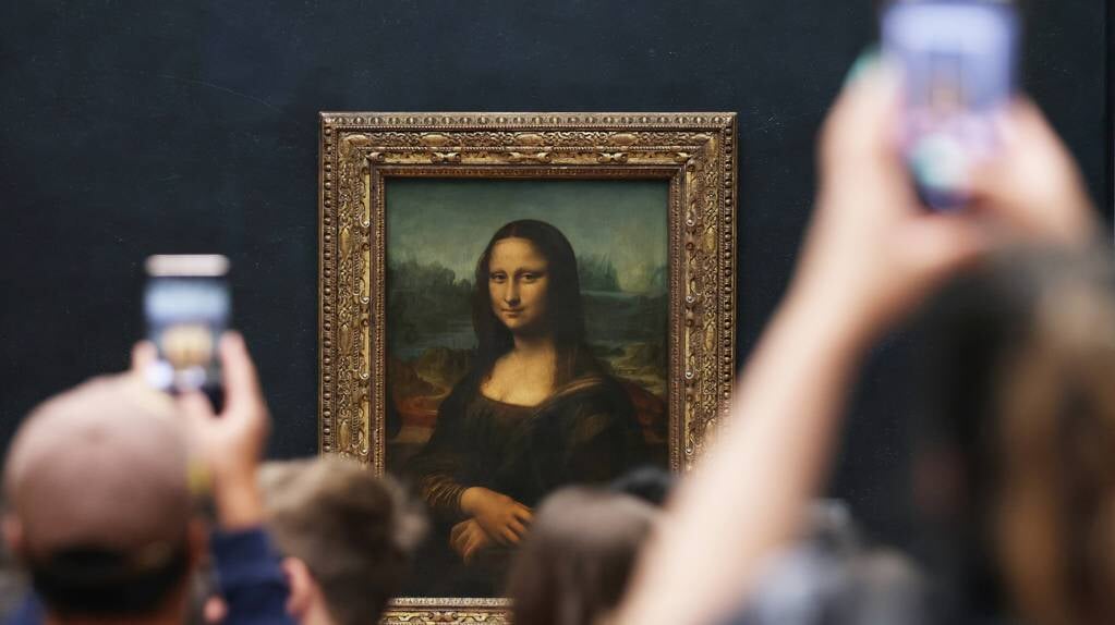 De Mona Lisa van Leonardo da Vinci in het Louvre in Parijs.