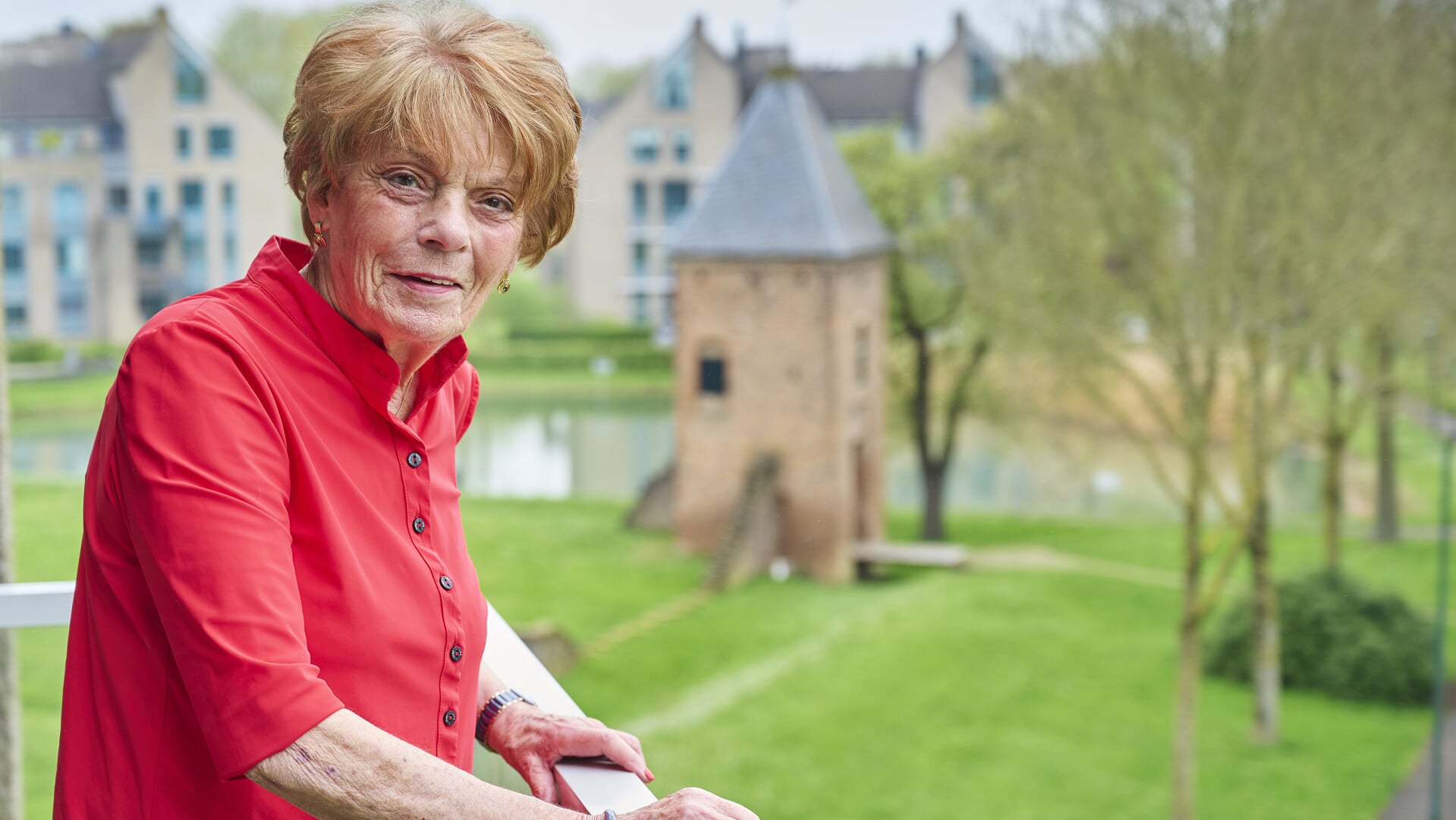 Addy Hendriks: 'Ik geniet in dit appartement van het uitzicht op de ruïne van Blanckenburg.'