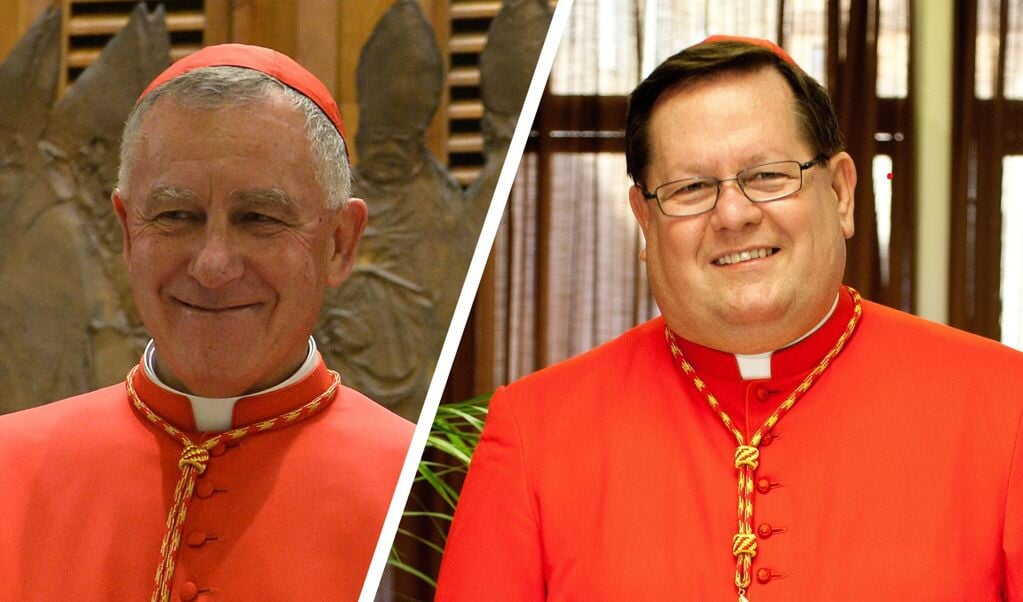 Kardinaal John Dew uit Nieuw-Zeeland (links) en kardinaal Gérald Cyprien Lacroix uit Canada (rechts) zijn beiden beschuldigd van seksueel overschrijdend gedrag bij een minderjarige. Beiden ontkennen en niets is bewezen, ook niet dat het niet heeft plaatsgevonden.