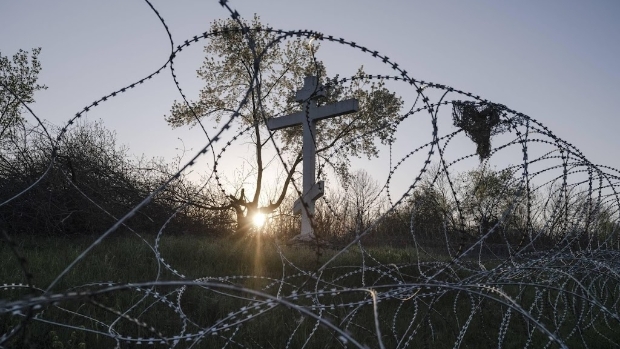 Russen claimen inname stad Tsjasiv Jar in provincie Donetsk