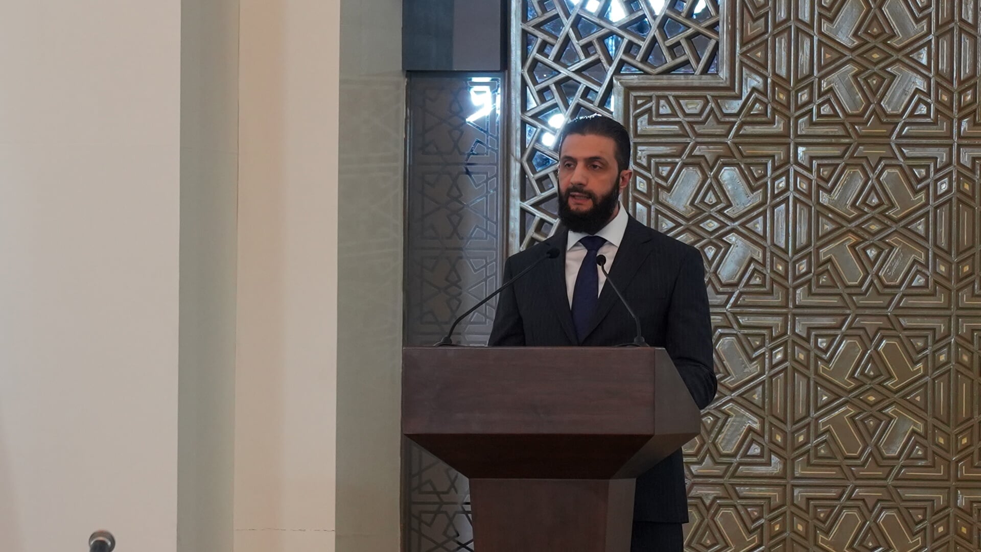 De Syrische interim-president Ahmad al-Sharaa.