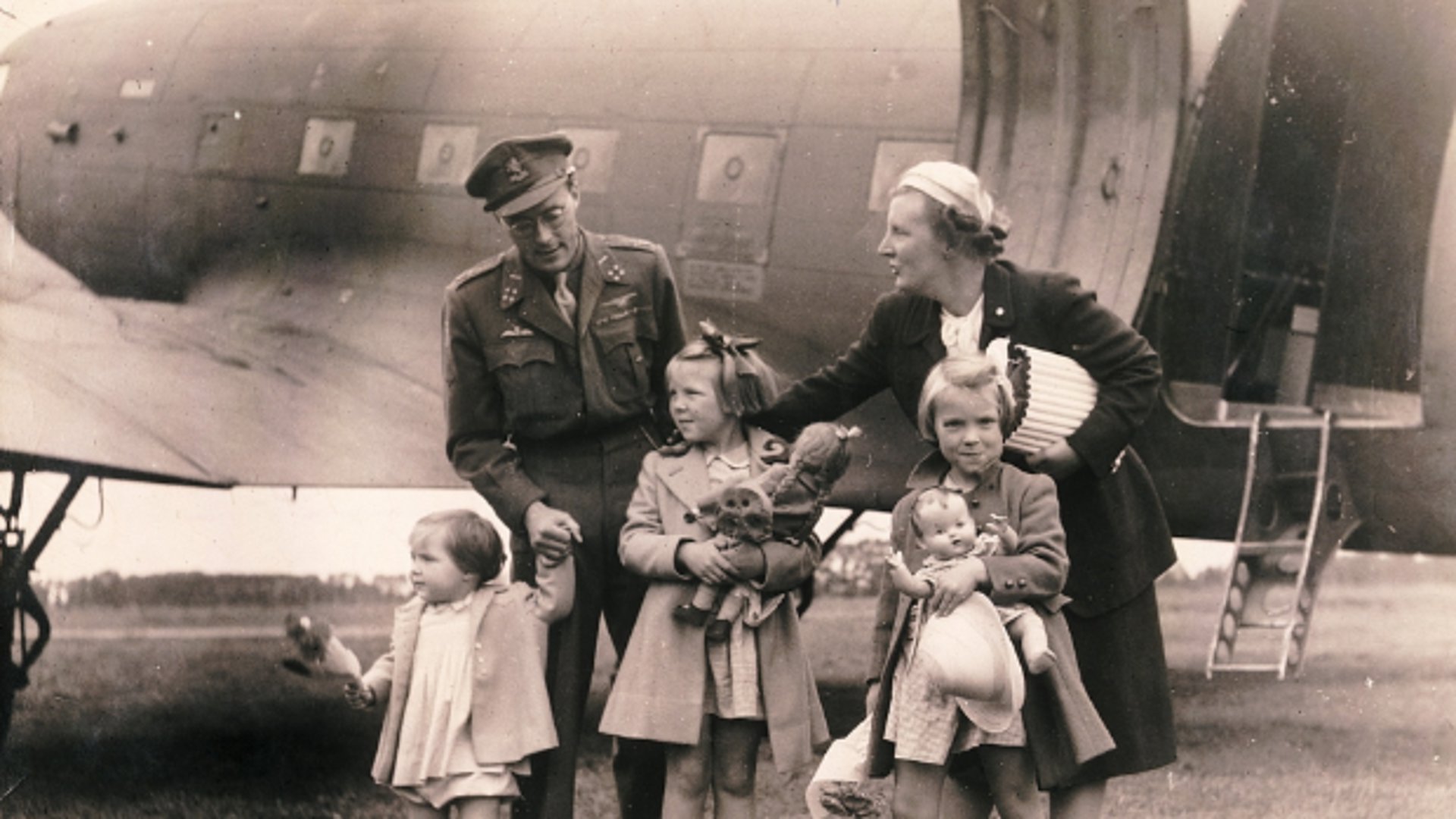 de prinsessen Margriet , Beatrix en Irene.