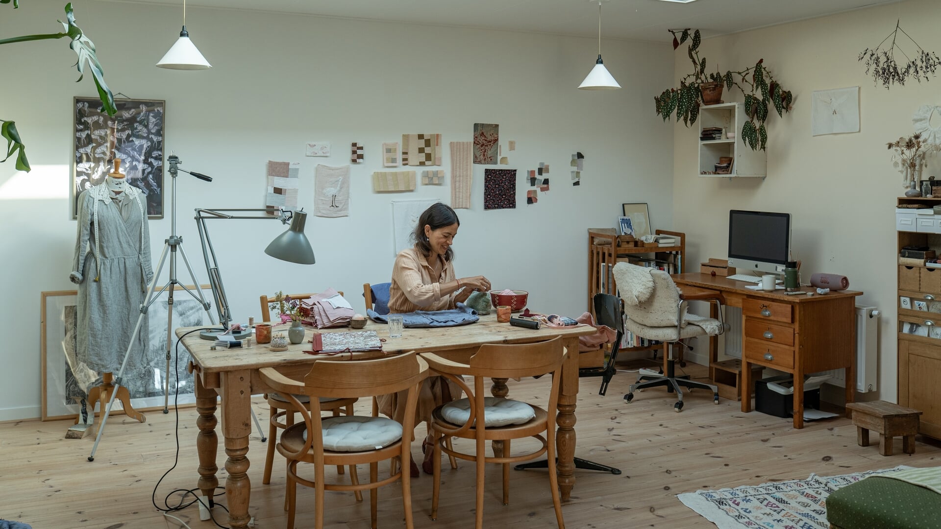 'Het materiaal waar ik mee werk, inspireert me ook weer.'