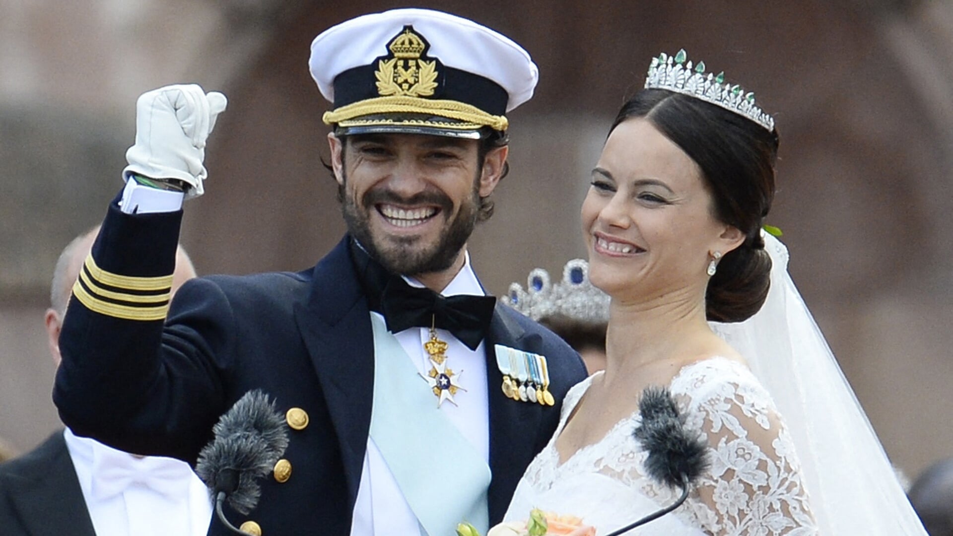 Prins Carl Philip en prinses Sofia op hun trouwdag in 2015.