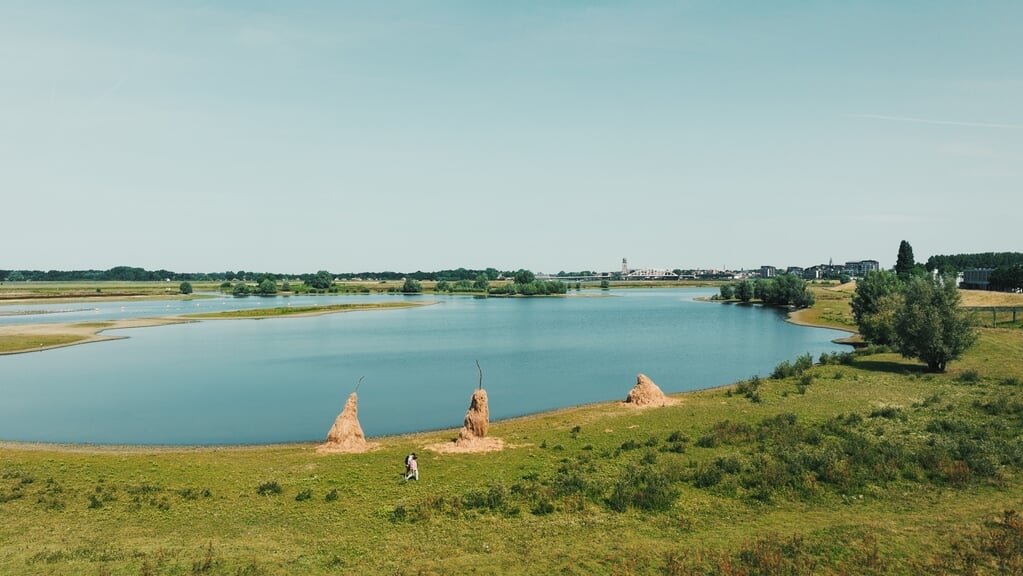 Kunstenaar Ivan Morison maakte het werk 'the Reapers' (de Maaiers). Het is deze zomer te zien langs de IJssel tijdens de IJsselbiënnale.