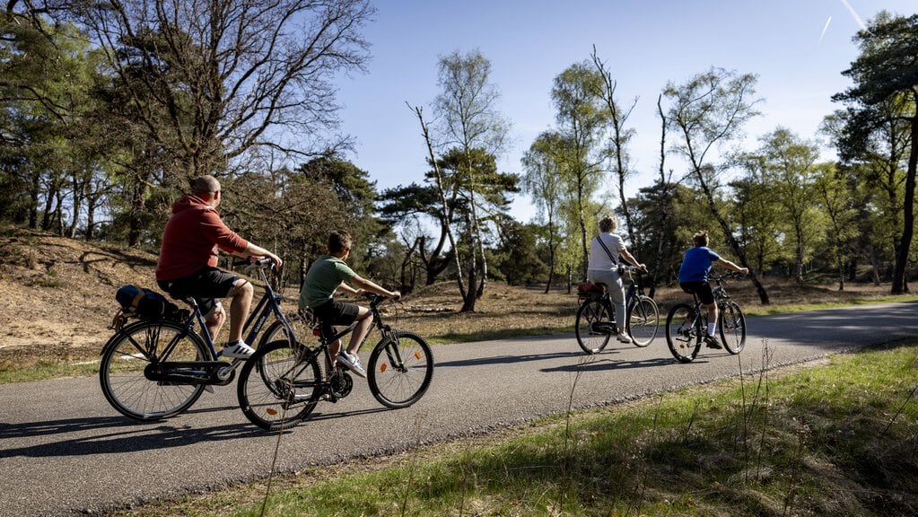 Fietsen in het Nationaal Park De Hoge Veluwe.