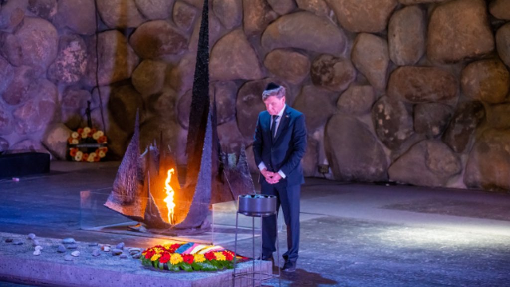 Wadephul in mei tijdens een bezoek aan het Holocaustinstituut Yad Vashem in Jeruzalem.