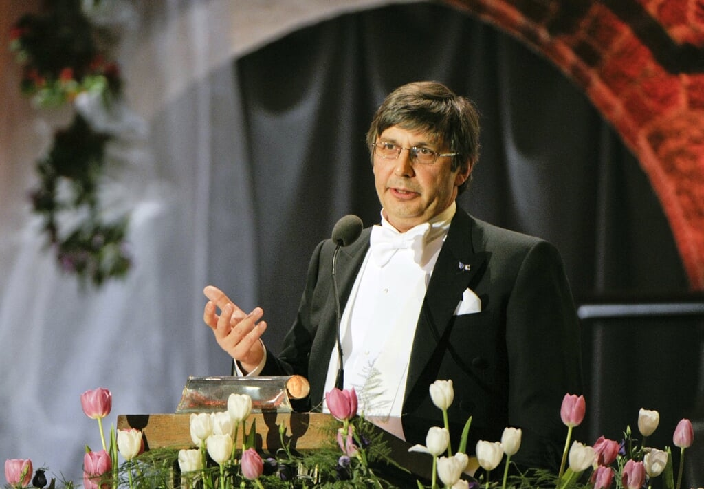 Andre Geim in 2010 bij het Nobelprijs-banket.