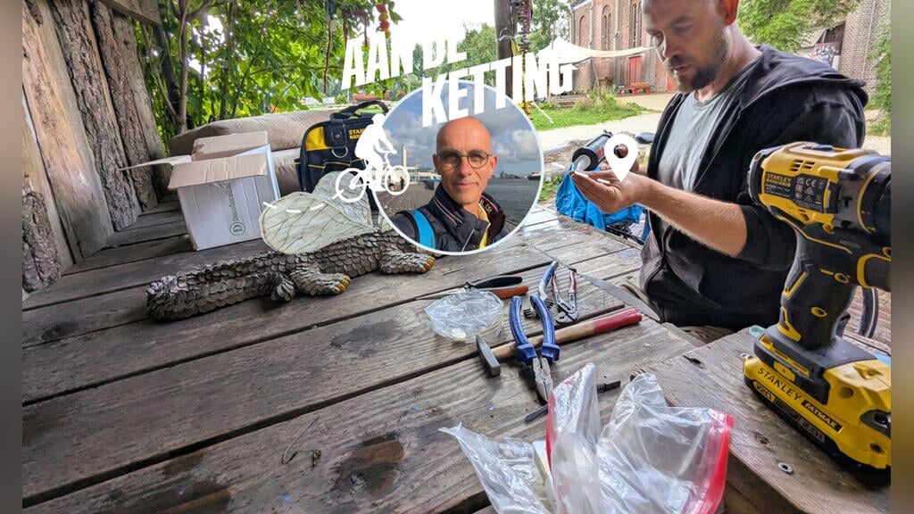 Gerco Niezing is in het dagelijks leven leraar, maar in zijn vrije tijd graag in kunstenaarsdorp Ruigoord.