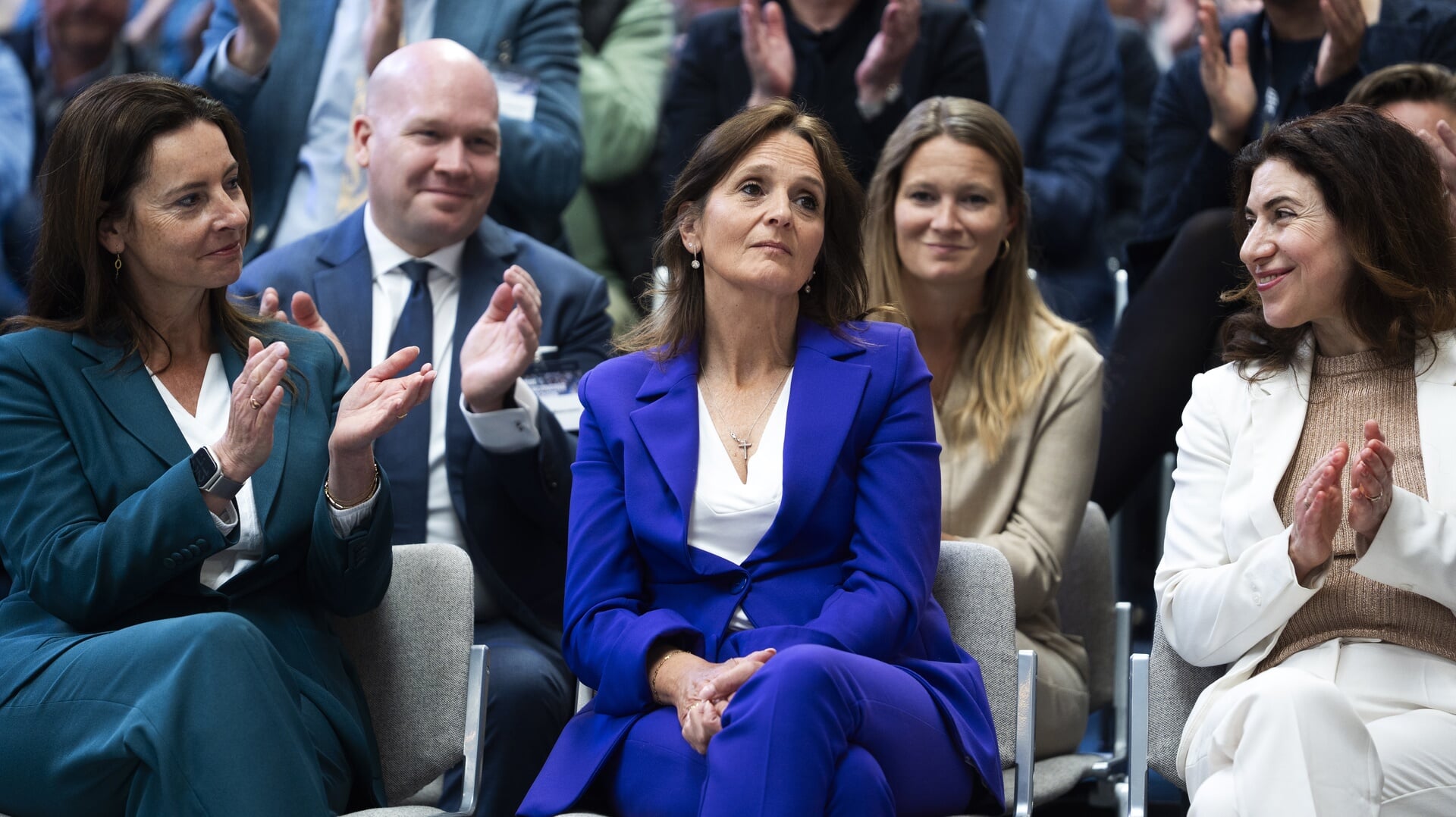 NSC kan ook de komende verkiezingen rekenen op Judith Uitermark (links) en Nicolien van Vroonhoven (midden).