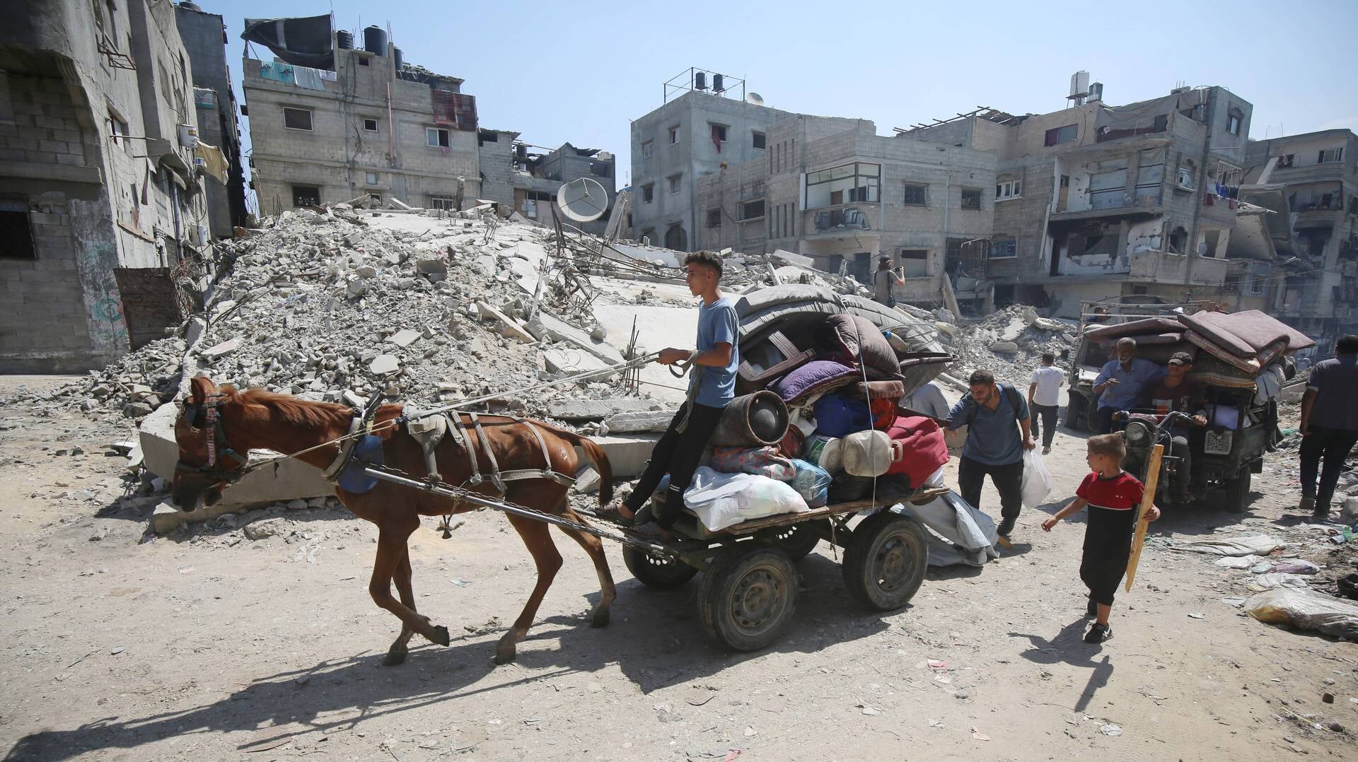 Honderdduizenden Palestijnen moeten opnieuw huis en haard verlaten.