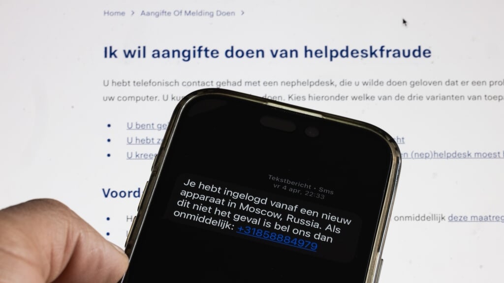 Aangifte doen tegen helpdeskfraude. 'Dankzij het onderzoek zijn negentien andere slachtoffers in beeld gekomen, met zo’n 45.000 euro schade.'