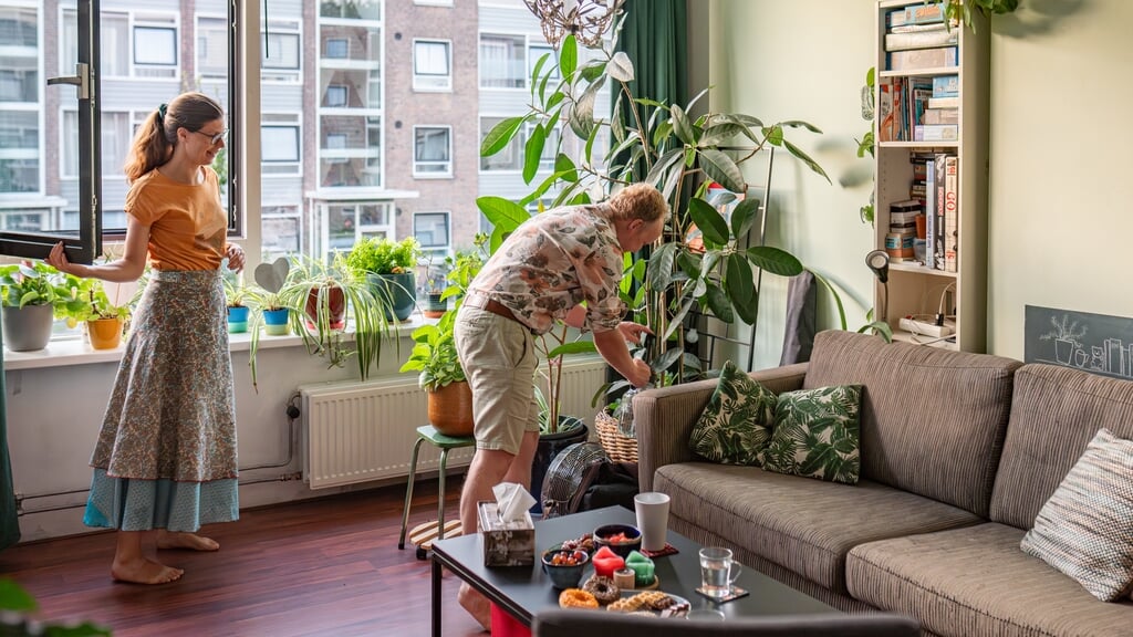 Stijn Spaans-Imhof: 'Als ik mocht kiezen dan zou ik graag iets meer ruimte willen en een tuintje. Ik hou van planten en groen.'