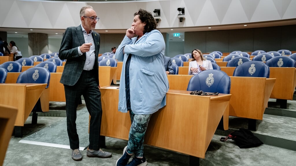 BBB-Kamerleden Henk Vermeer en Caroline van der Plas. BBB’ers staan meer dan gemiddeld aan de kant van Israël. ‘Maar ze zitten niet stevig in de wedstrijd. PVV’ers zijn uitgesprokener.’  