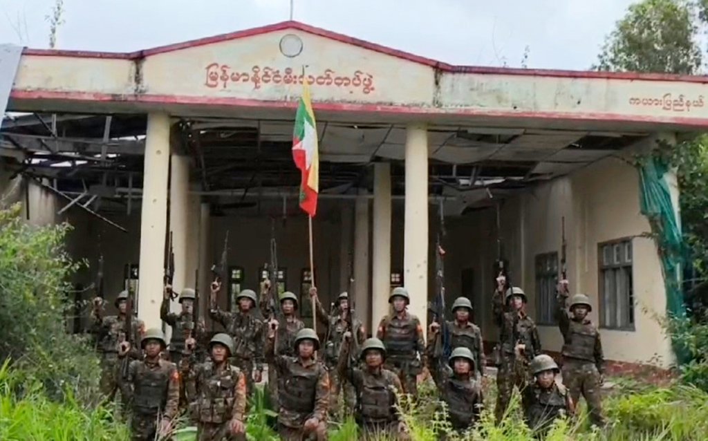De junta van Myanmar claimt terrein te hebben heroverd op de verzetsbewegingen, zoals hier in de oostelijke deelstaat Karen.