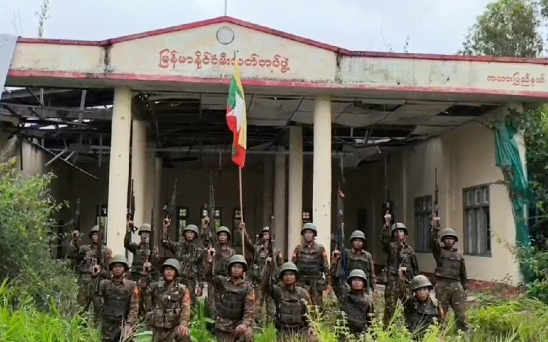 De junta van Myanmar claimt terrein te hebben heroverd op de verzetsbewegingen, zoals hier in de oostelijke deelstaat Karen.