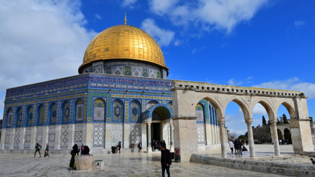 De Tempelberg in Jeruzalem is een plek van religieuze betekenis voor moslims, christenen en joden. 
