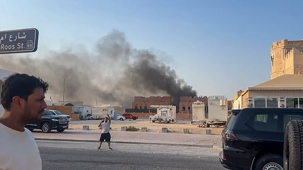 De explosie in Doha.