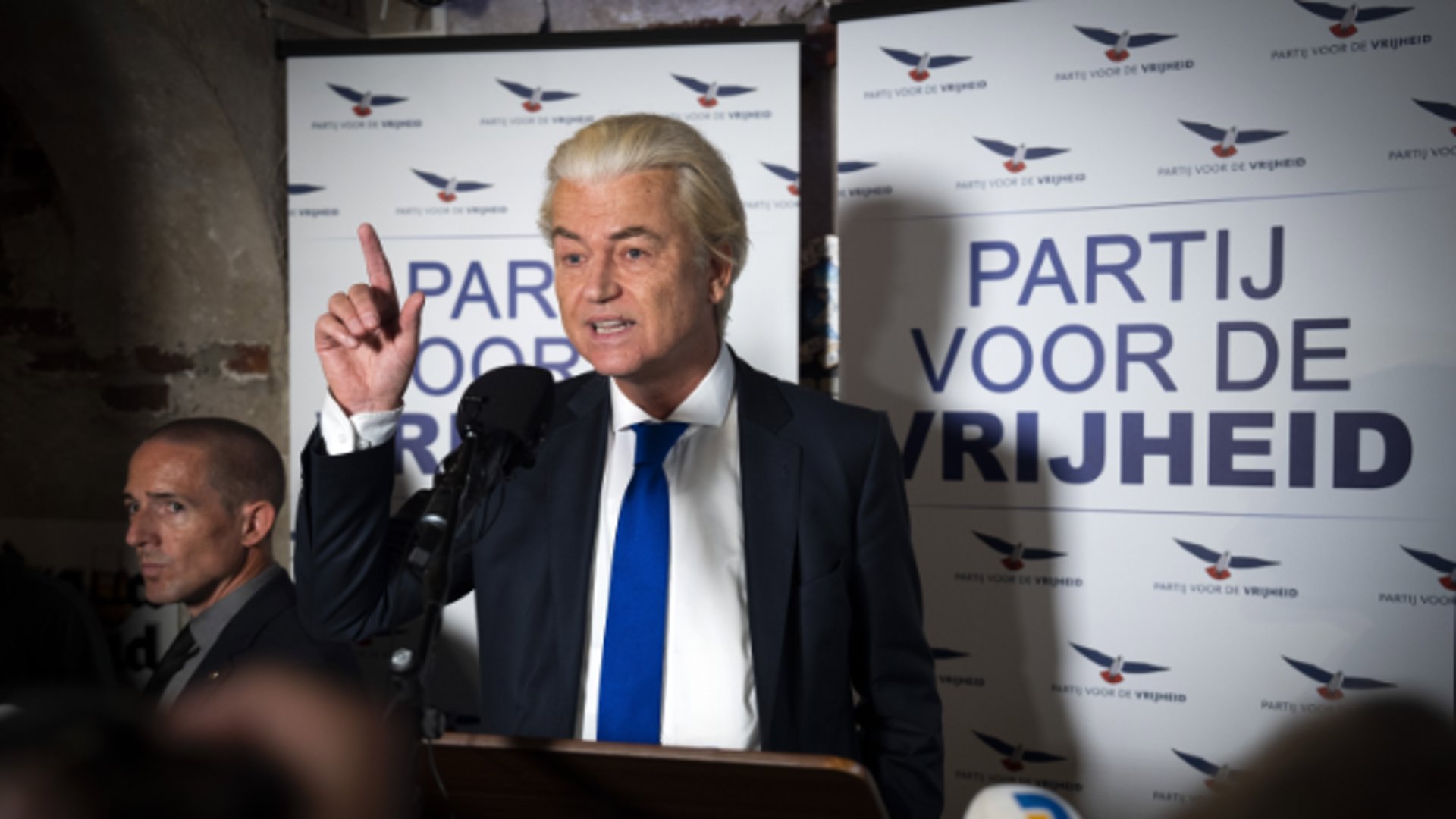 Geert Wilders trapt de PVV-verkiezingscampagne af in Venlo.