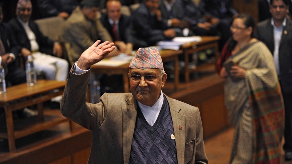 Khadga Prasad Sharma Oli, premier Nepal