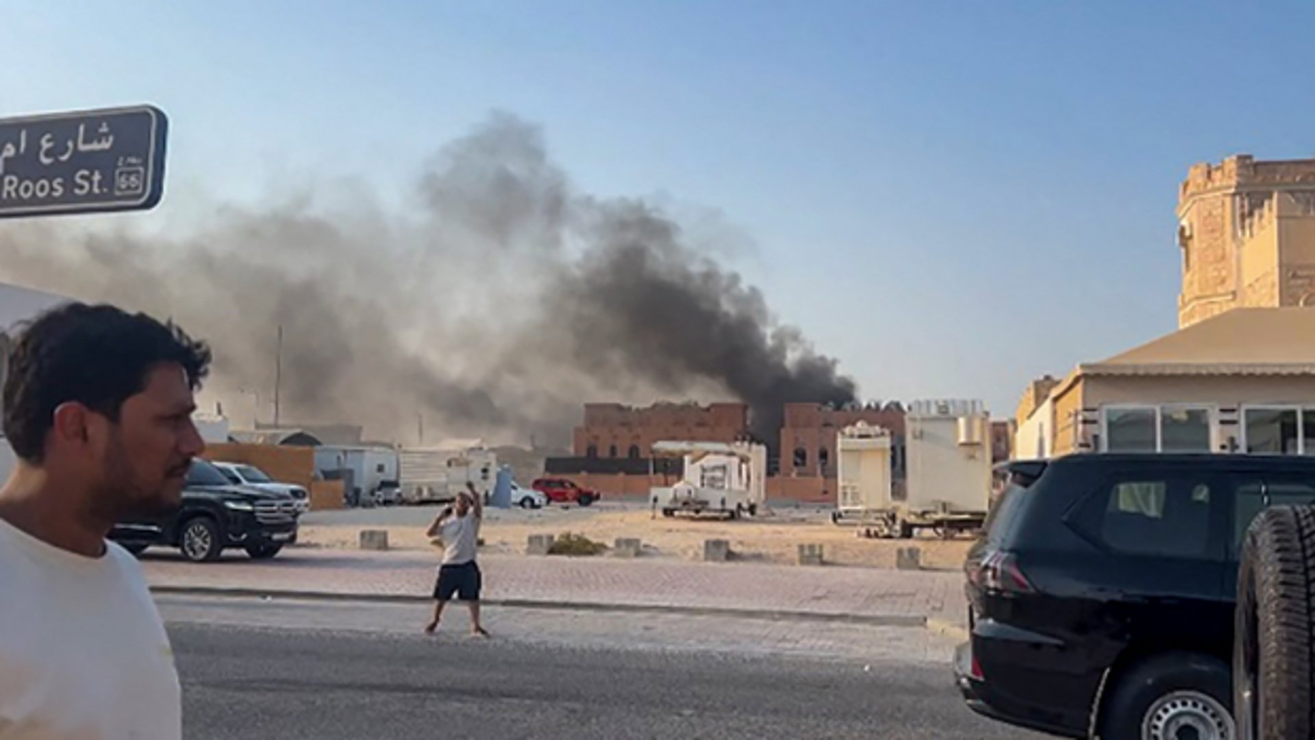 Explosies in Doha, de hoofdstad van Qatar.