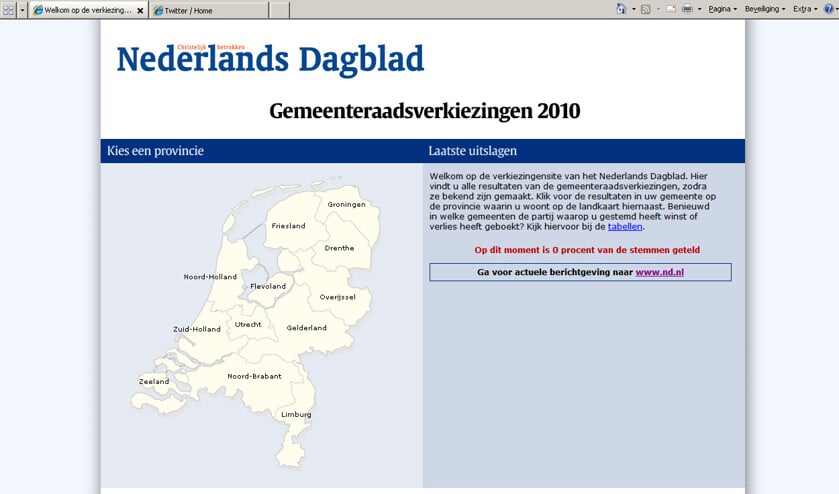 Alle uitslagen op www.verkiezingensite.nl  