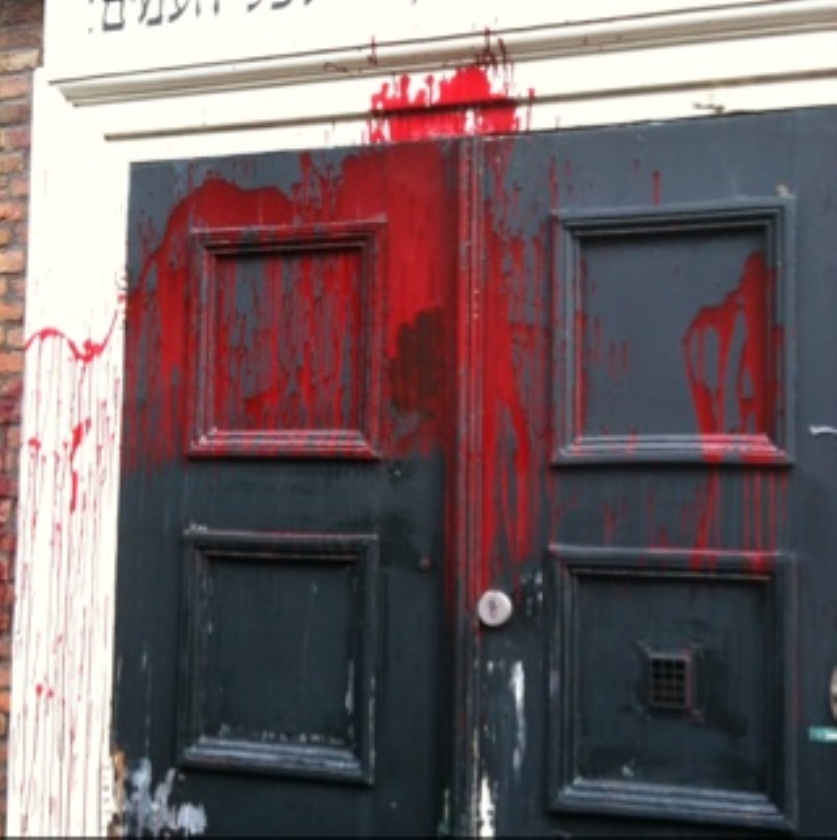 Amersfoortse synagoge besmeurd met verf