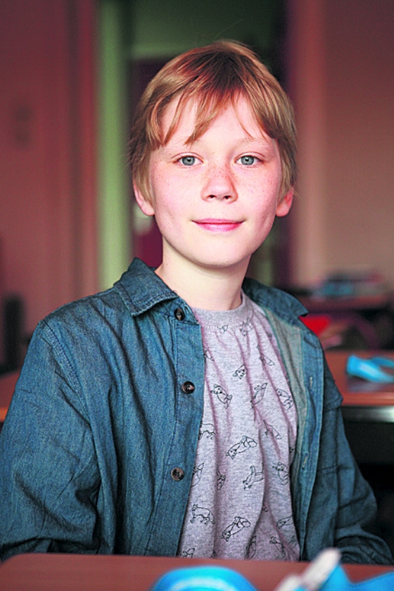 Joël (12) baas bij de krant