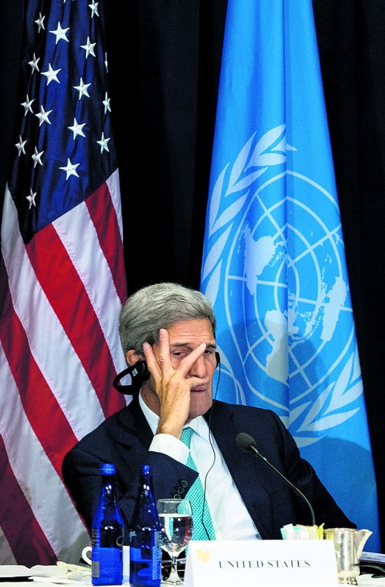 Ook Kerry gebruikt soms privé-e-mail voor zaken (ap / Craig Ruttle)