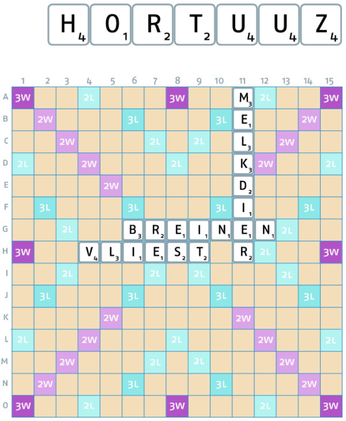 dertiende nd-scrabblespel ronde 4 nd scrabble spelregels Scrabble® is a registered trademark Scrabble® tilles by permission of J. W