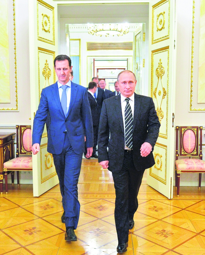 Lof voor Assad bij bezoek Moskou (ap)