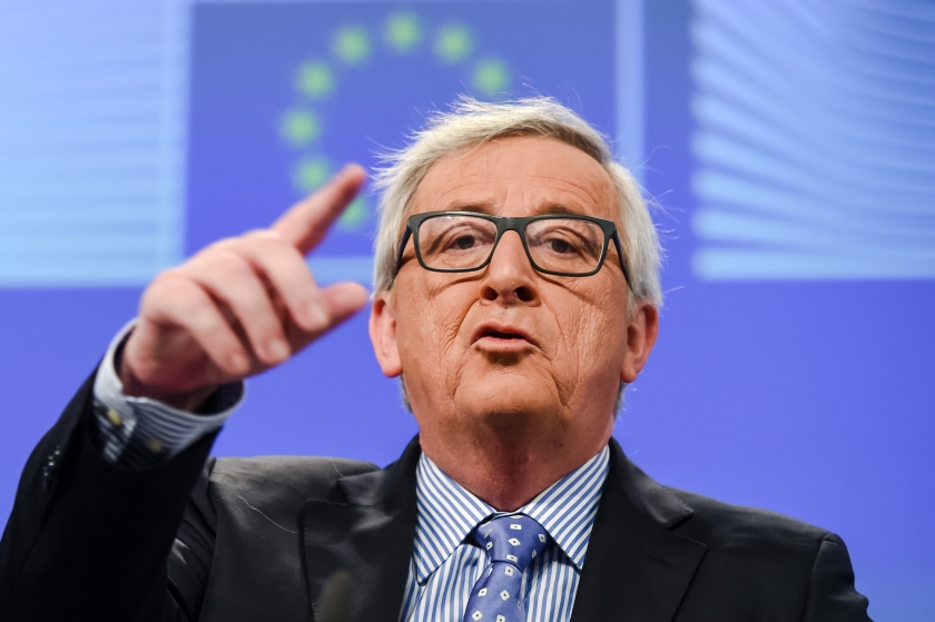 Volgens Jean-Claude Juncker, de voorzitter van de Europese Commissie, past de Europese Unie bescheidenheid als ze andere landen in de wereld de les leest over goed bestuur. ‘Minder arrogantie en meer daadkracht, zou ik zeggen.’ (ap / Geert Vanden Wijngaert)