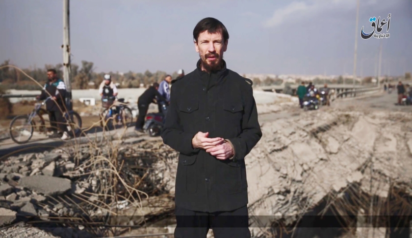 Dichter op het nieuws: nieuws (afp, uit de krant van woensdag 20 februari, pagina 8-9: de journalistieke monnik John Cantlie, die in handen van ISIS viel en promotiedocumentaires maakte over het goede leven in het Kalifaat.)