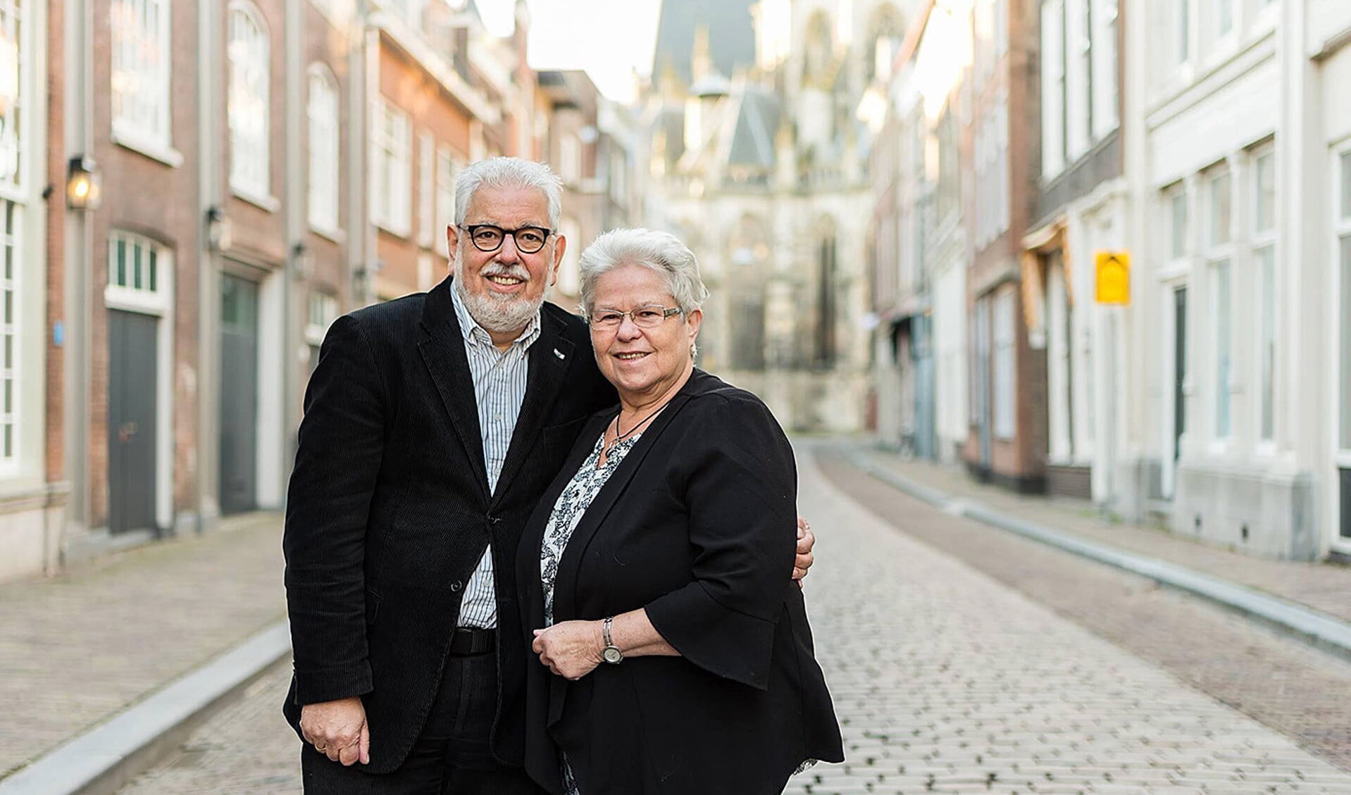 Teun en Dinie Stortenbeker in Dordrecht, waar ze zijn begonnen met de stichting New Hope.
