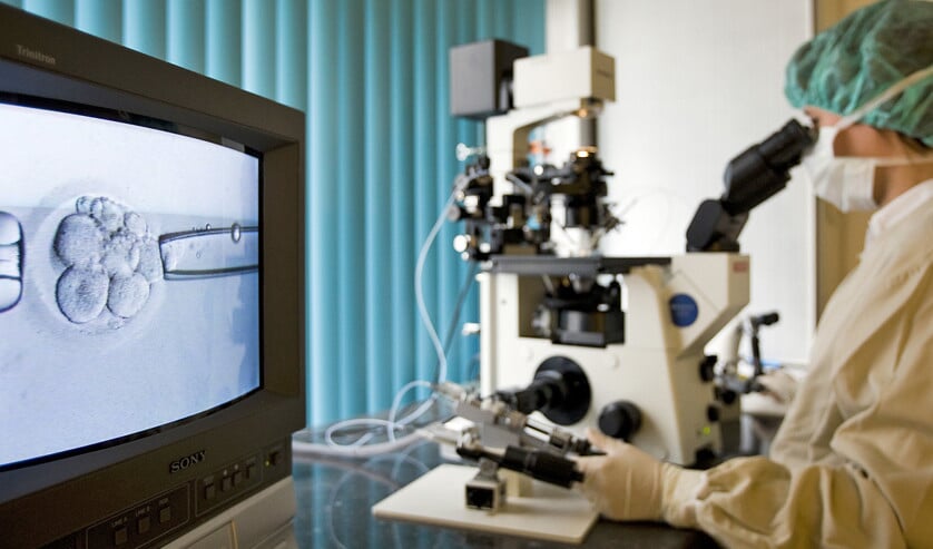 Het veranderen van DNA bij een embryo blijft ook in de nieuwe Embryowet verboden, net als het maken van embryo’s voor onderzoek. (anp / Lex van Lieshout)