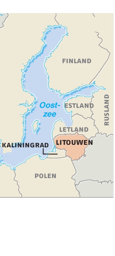 Litouws hek langs stukje Rusland