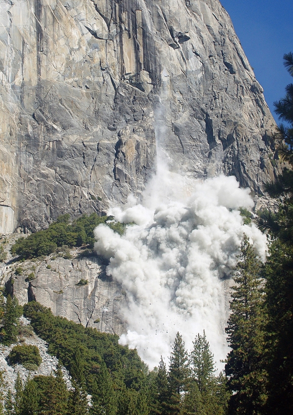 Rotswand in het Yosemite-park in de Verenigde Staten. (tom Evans)