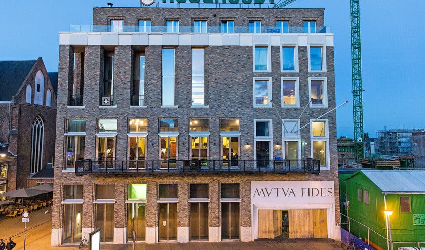 Het gebouw van het Groningse Vindicat. De studentenvereniging zorgde de afgelopen anderhalf jaar regelmatig voor ophef. (anp / Vincent Jannink)