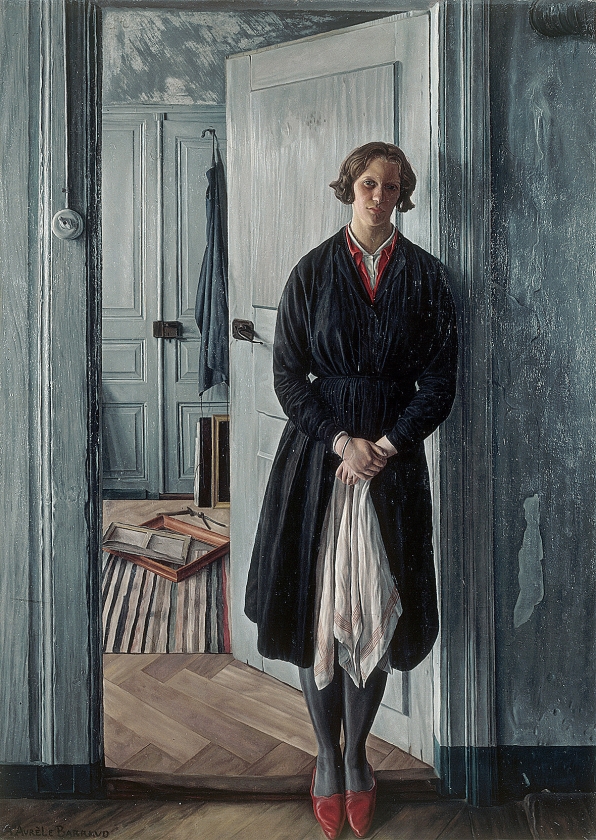 Aurèle Barraud, De huisvrouw (Portret van Mevrouw M.), circa 1932. (museum more)