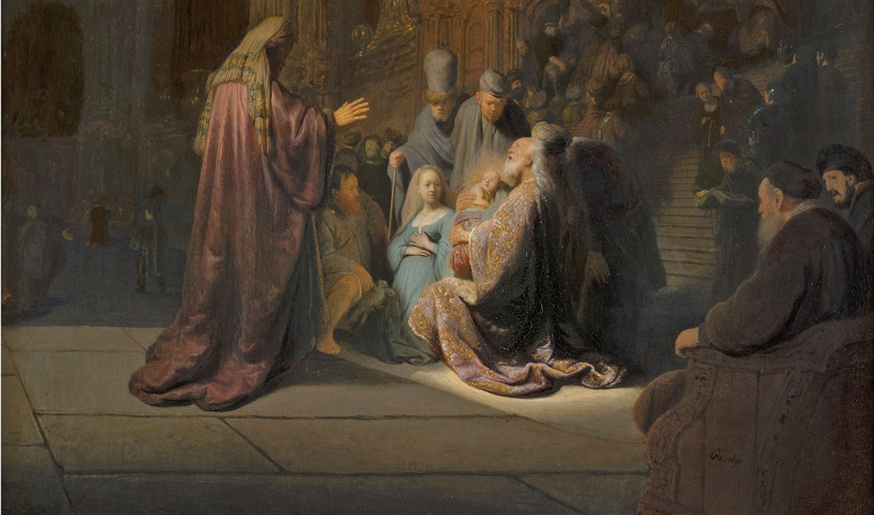 Het loflied van Simeon, 1631.