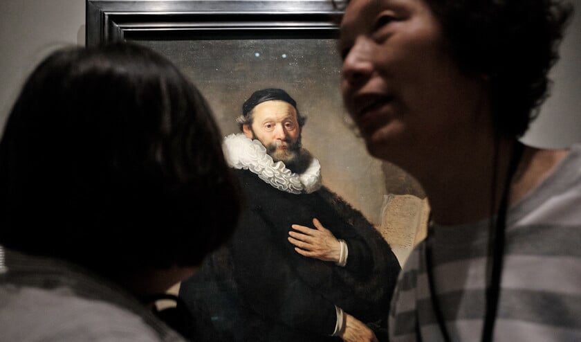 Het door Rembrandt van Rijn geschilderde portret uit 1633 van remonstrantenleider Johannes Uytenbogaert. (Dick Vos)