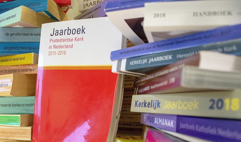 Het Jaarboek van de Protestantse Kerk is straks niet meer in de boekhandel te vinden. Andere jaarboekjes zijn dat – voorlopig – nog wel. (Hans-Lukas Zuurman)