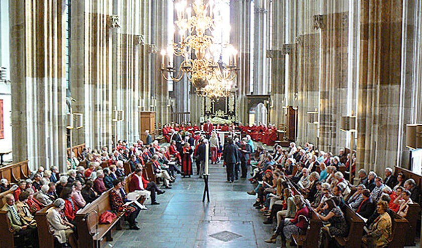 Een viering in de Domkerk Utrecht.  (Citypastoraat Domkerk)