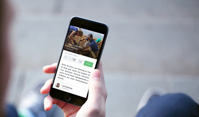 De applicatie van Socie, bedoeld om te collecteren zonder contanten. De app werkt met een tegoed waarmee je digitaal geld kunt geven aan verschillende doelen. (socie, nd)
