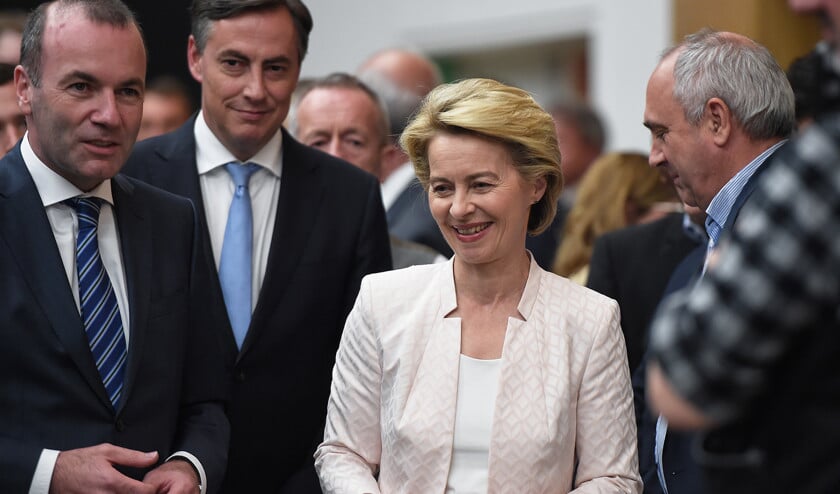 Ursula von der Leyen woonde als kind in Brussel, waar haar vader ambtenaar voor de Europese Commissie was. (afp / Frederick Florin)